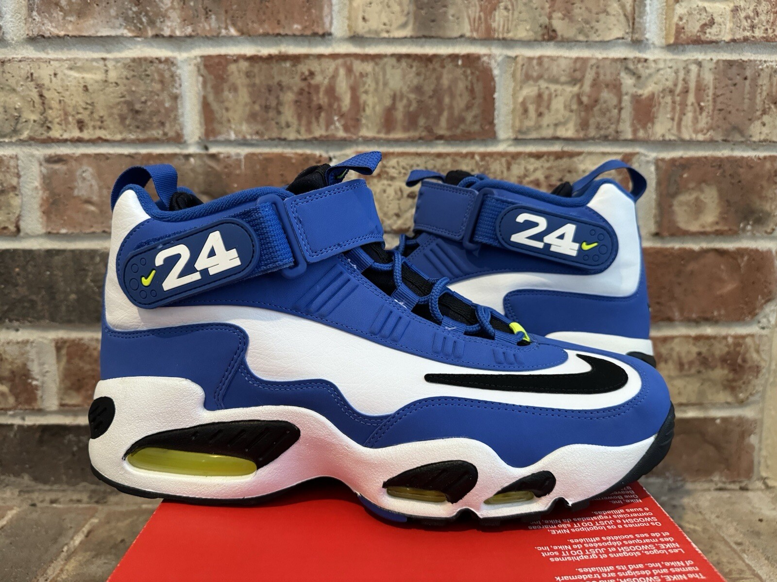New 10.5 Nike Air Griffey Max 1 Varsity Royal Volt Sneakers 2021 DJ5161-400 Men