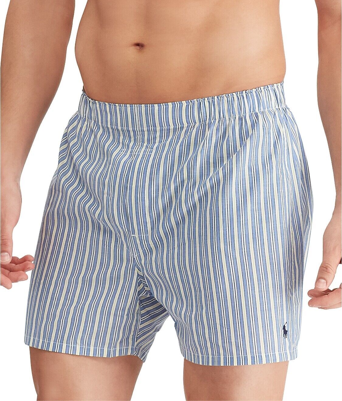 POLO Ralph Lauren Men’s Woven Boxers 3 Pack S M L XL 2XL Black Blue 100% Cotton