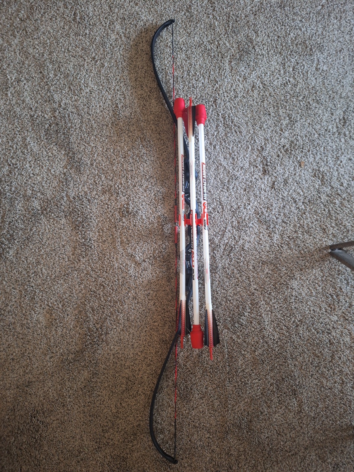faux bow pro, toy foam recurve bow, “nurf bow” indoor/outdoor use bow