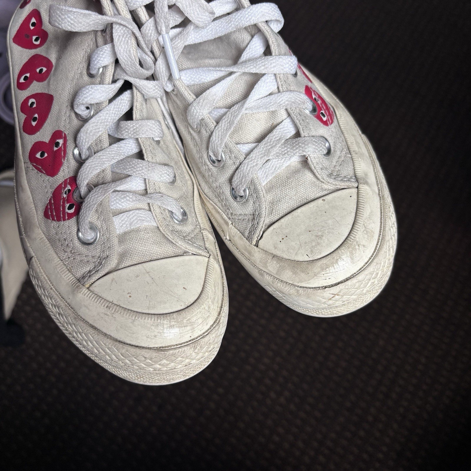 Converse Comme des Garçons Play x Chuck 70 High Milk Size 7W/5M Read Descriptio