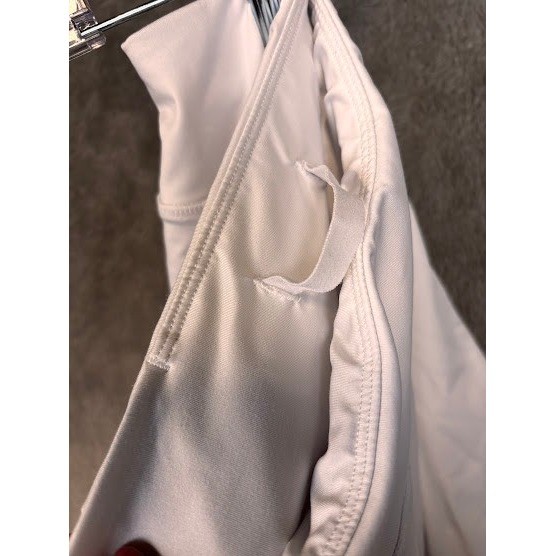 Womens White Athletic Tennis Golf Skort Size Medium Pocket Stretch