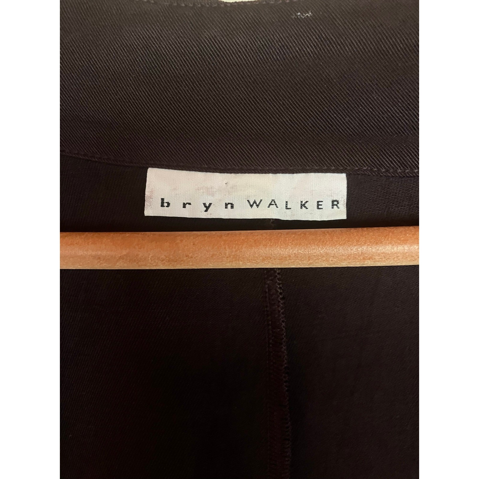 BRYN WALKER Open Front Jacket Small S ANY SEASON Chocolate Cherry Minimalist