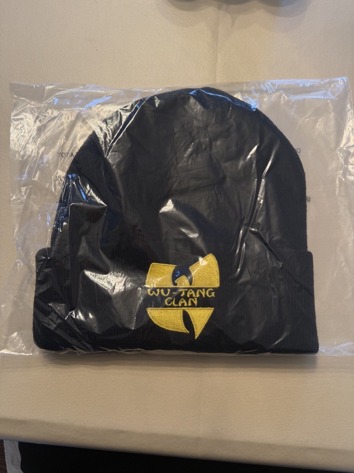 NWT Supreme Wu-Tang Clan Beanie OS black FW25 FREE SHIPPING!