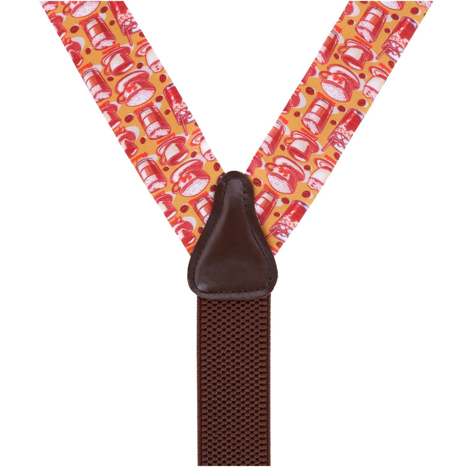 Trafalgar Men’s Highly Caffeinated Silk Button End Suspenders