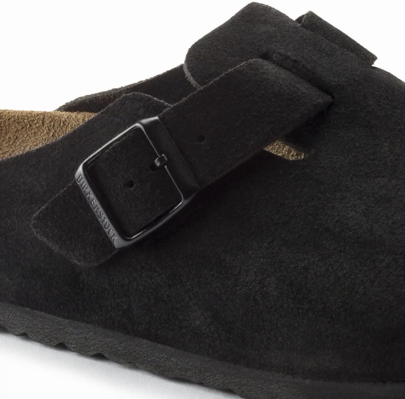 Birkenstock Boston Men’s Black Suede US 9 Mens, 11 Womens,