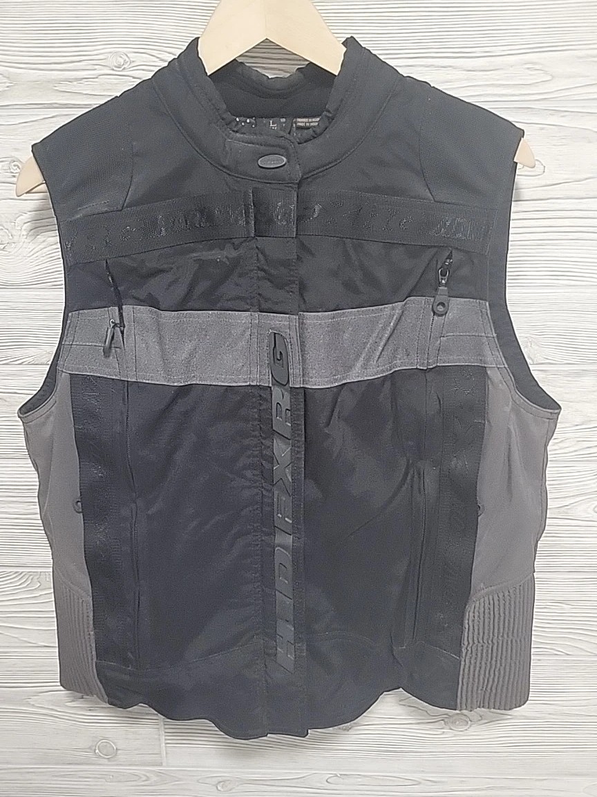 Harley Davidson FXRG Womens Nylon Mesh Vest Size Large Black