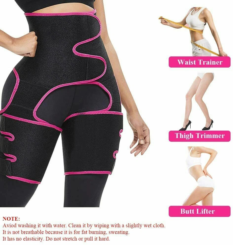 Waist Trainer 3-in-1 Thigh Slimming Body Shaper Trimmer Butt Lifter Shapewear