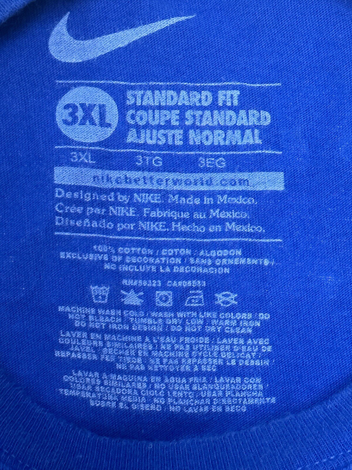 Nike T Shirt Men’s 3XL Blue Orange Florida Gators Football Graphic Tee Casual