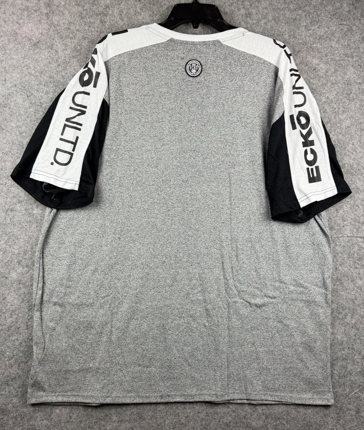 Ecko Unltd Shirt Mens 3XL Gray Marled Short Sleeve Logo Streetwear New With Tags