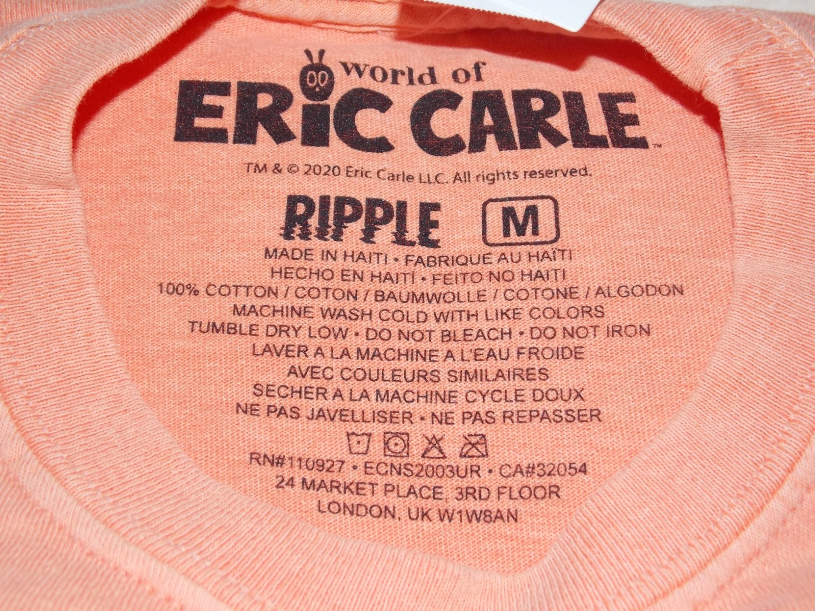 NEW NWT Love Your Planet Eric Carle Hungry Caterpillar Shirt M Urban Outfitters
