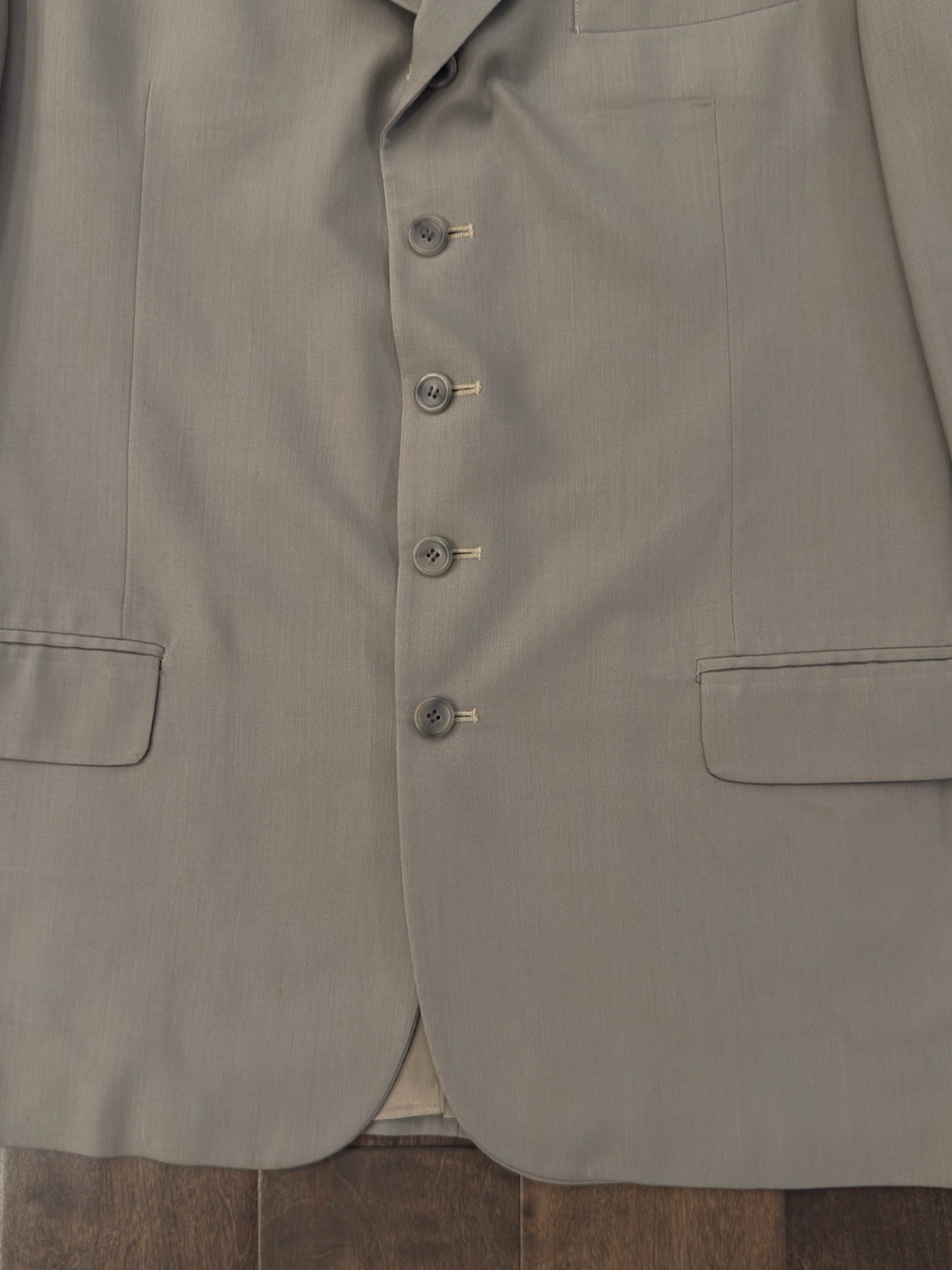 Barry Manufacturing 100% Pure Wool Suit Jacket 5-Button Sports Tan Coat Size 44L