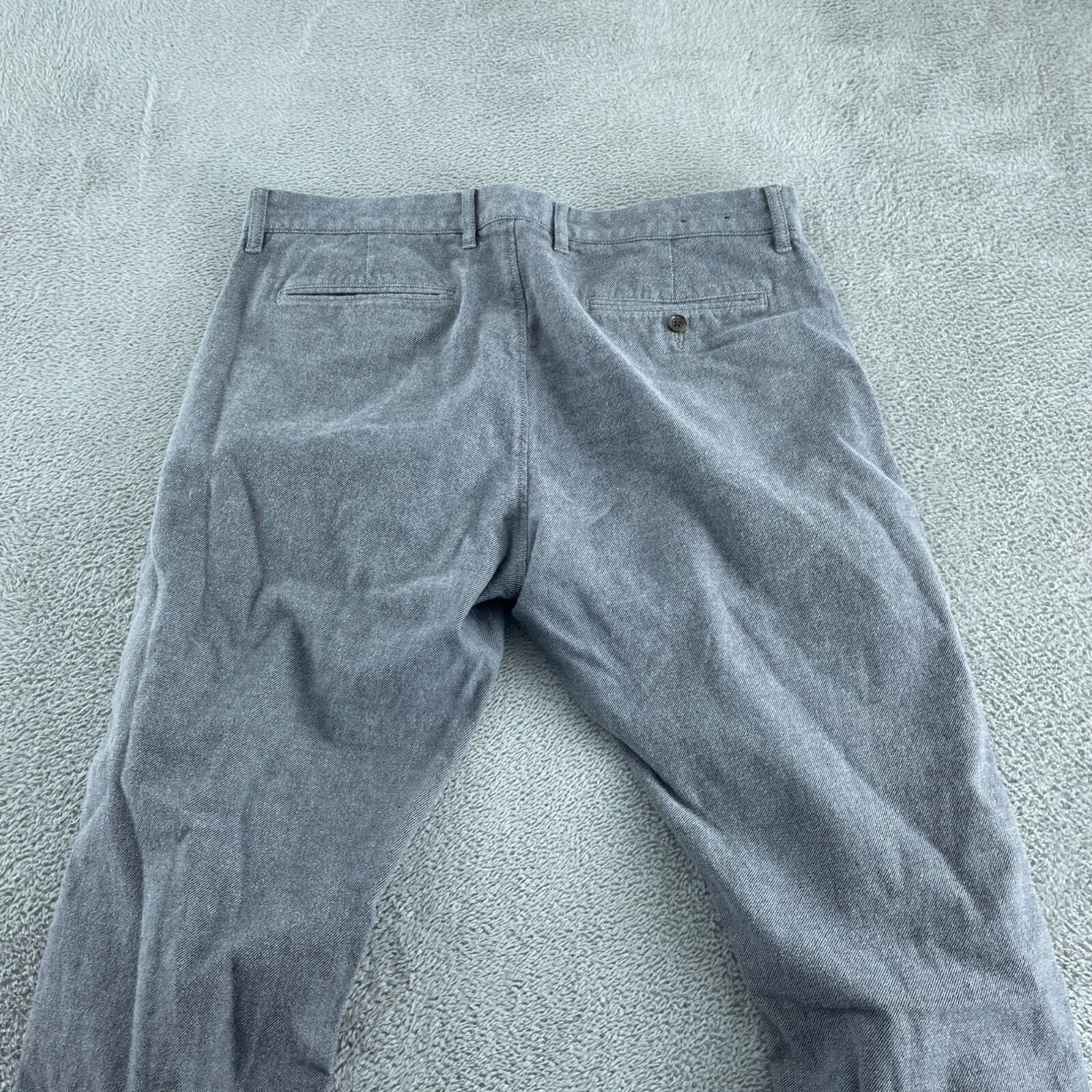 J.Crew Flex Straight Fit Mens Pants W36 L32 Gray Cotton Blend 5280