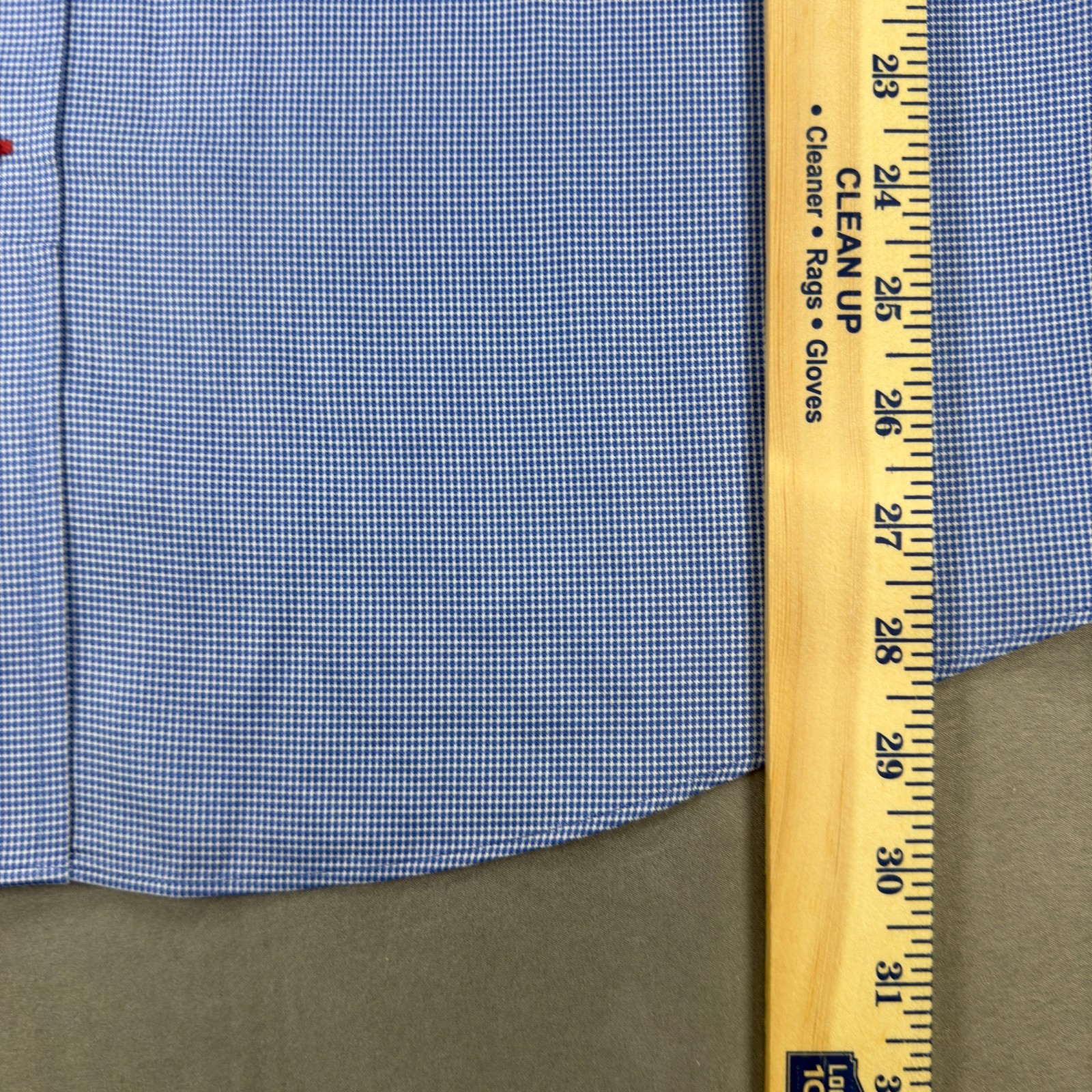 Cremieux Men’s Slim Fit Pima Blue Dot Cotton Non-Iron LS Shirt Sz 16.5 x 33