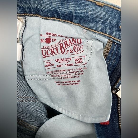 Lucky Legend Easy Rider Jeans. Color: Patch Match Wash. Size 2/ 26 R