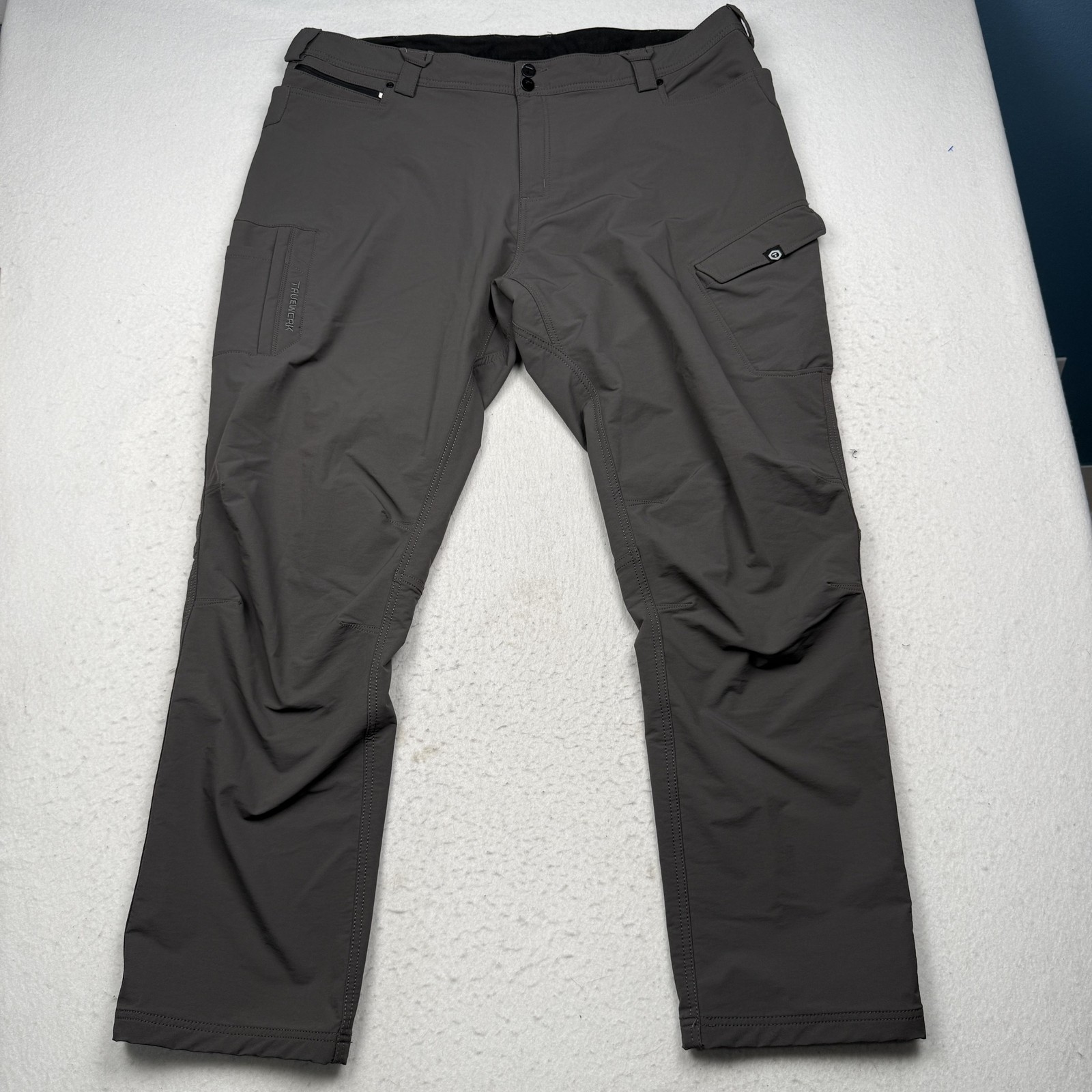 Truewerk Pants Mens 44×34 Gray T2 Werkpant Cargo Stretch Workwear Outdoor Hiking