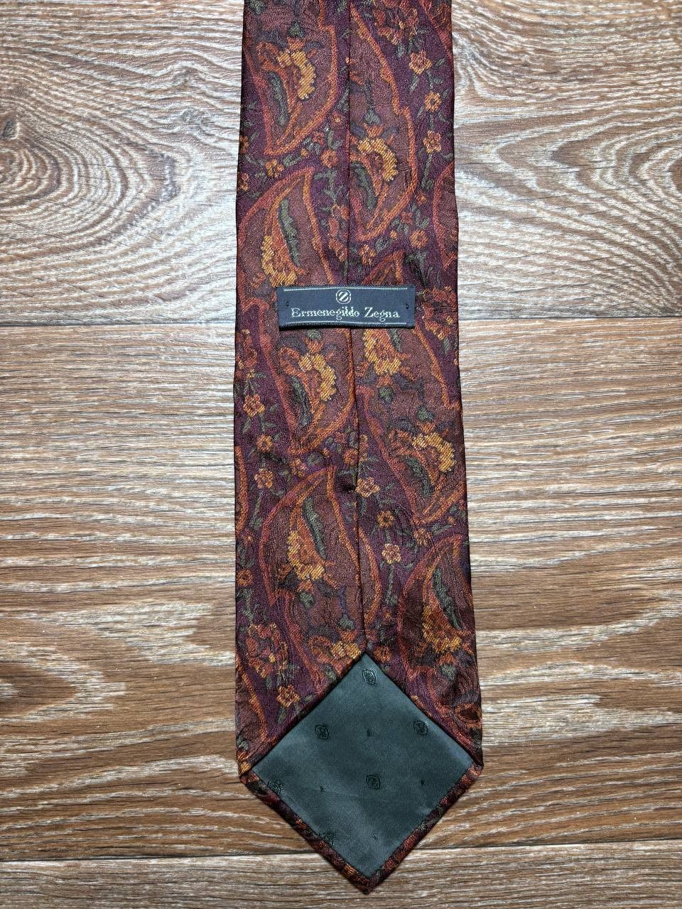 Ermenegildo Zegna 100% Silk Vintage Tie Made in Italy