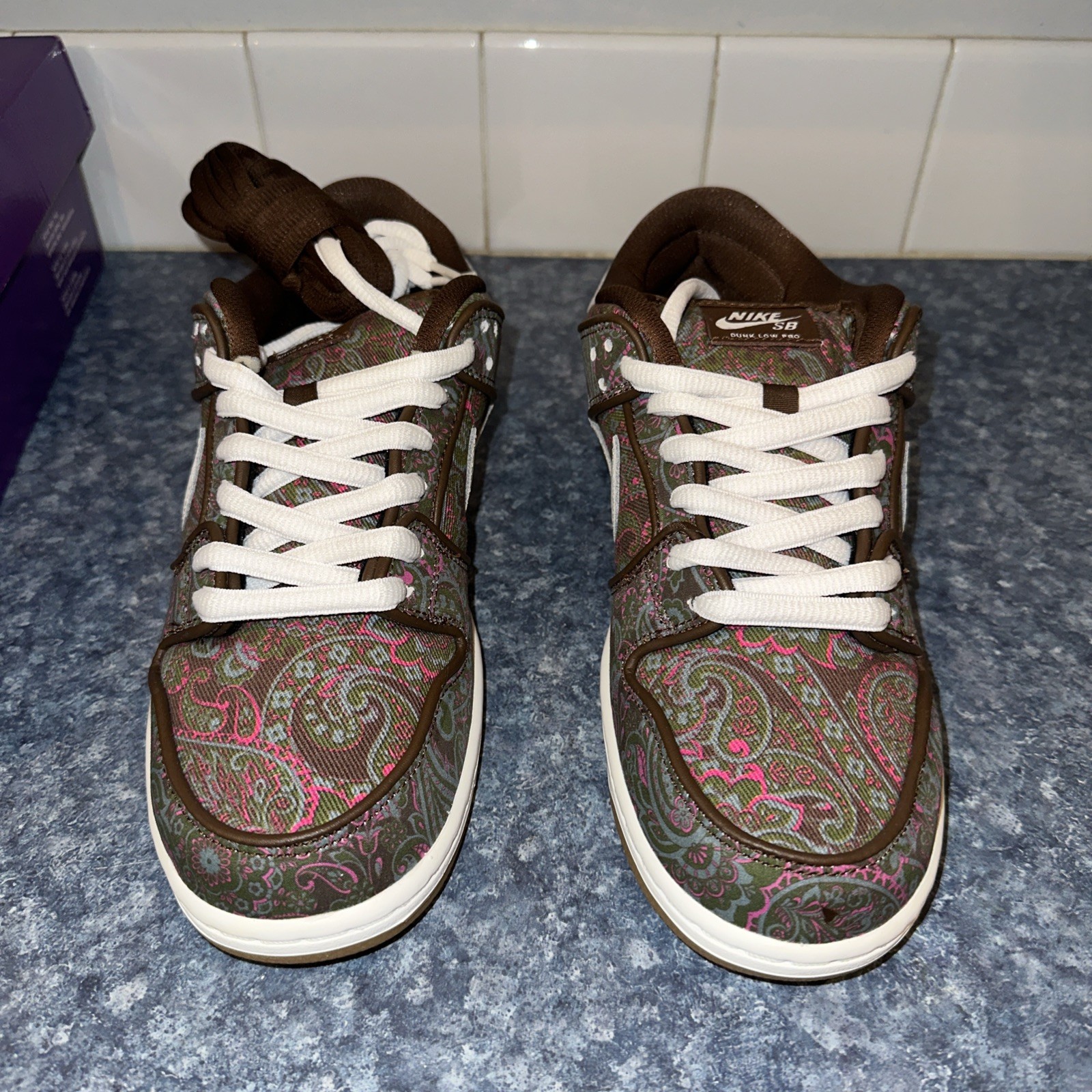 Size 8 – Nike SB Dunk Low Pro Paisley Brown