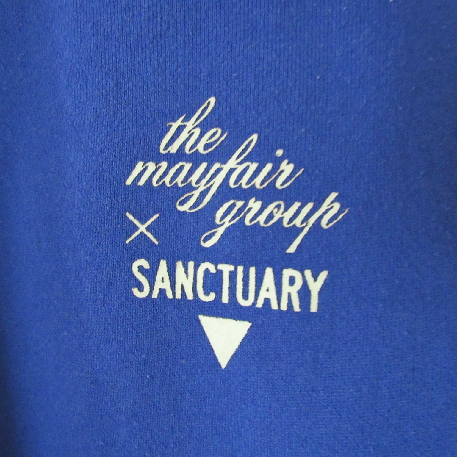 The Mayfair Group x Sanctuary Blue Sweatshirt M/L Universe Stars Crewneck Lounge