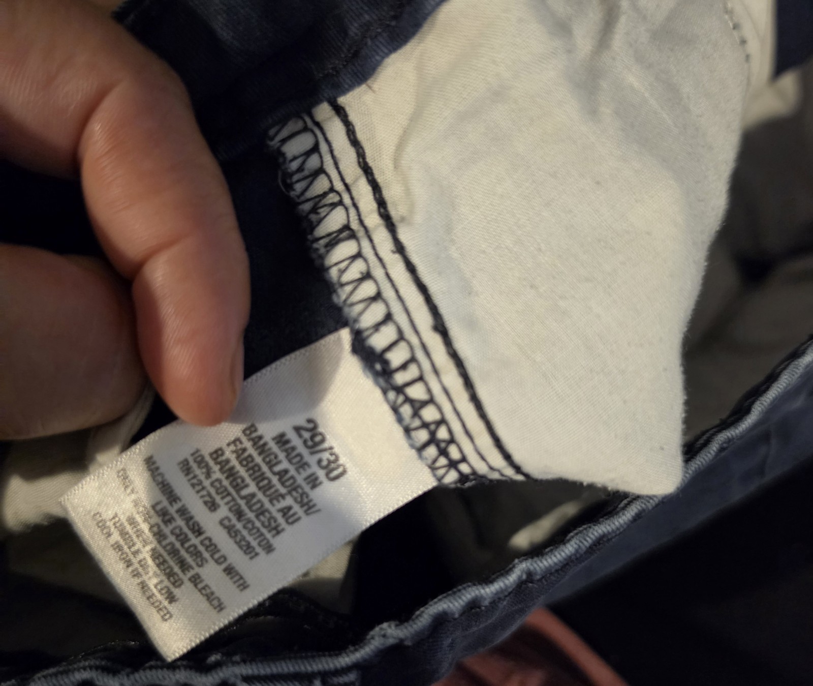 Aéropostale Blue Twill Chino Pants Men’s 29 Waist Slim Fit Straight Leg