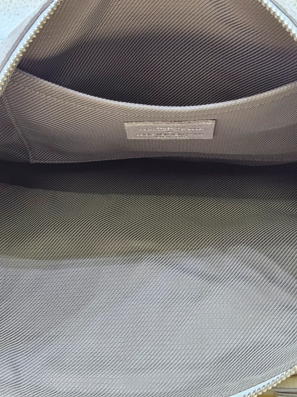 LOUIS VUITTON Silver Monogram Shimmer Leather Halo Bag