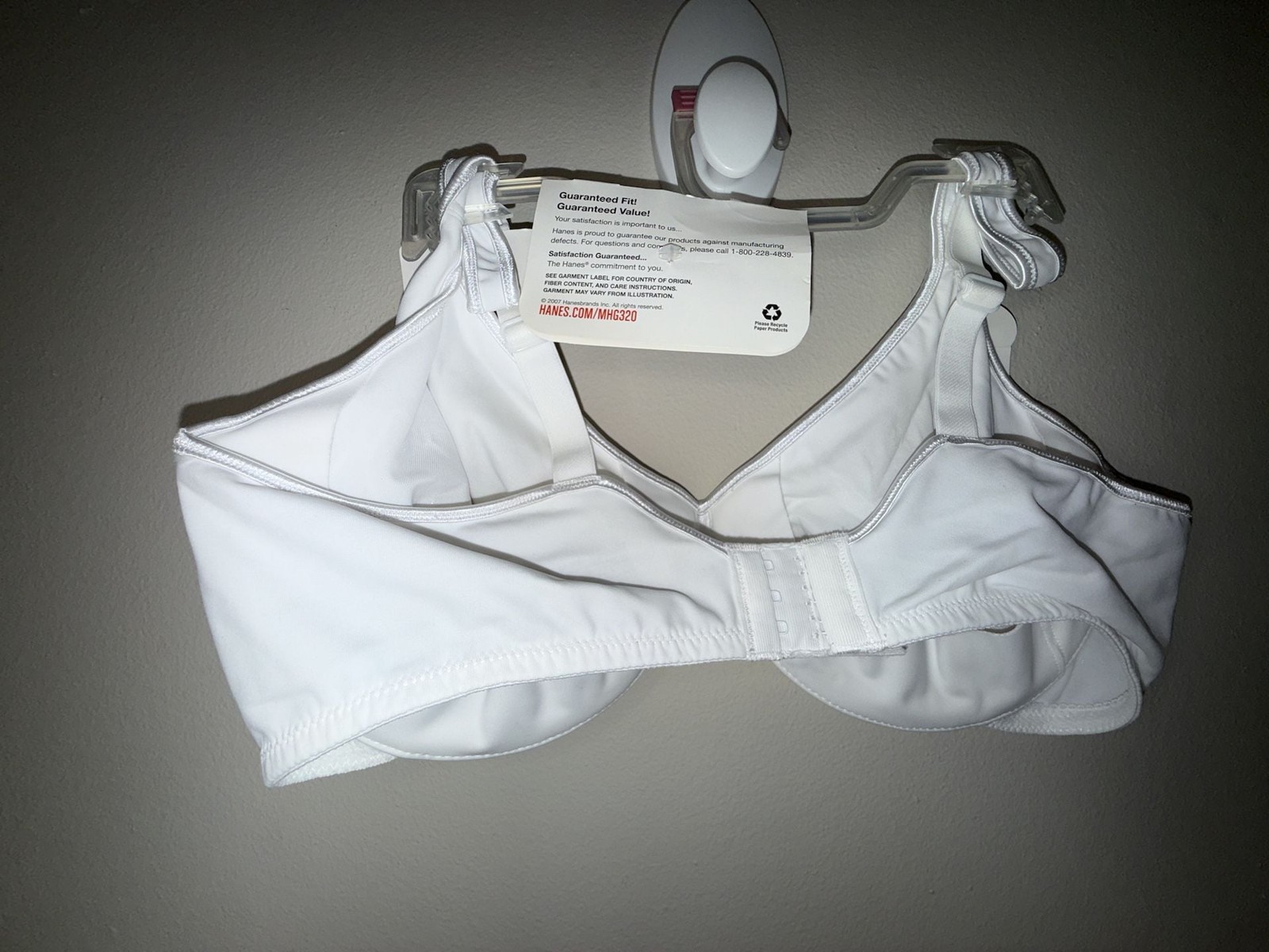 Hanes All-Over Comfort No Poke Underwire Bra Style G320