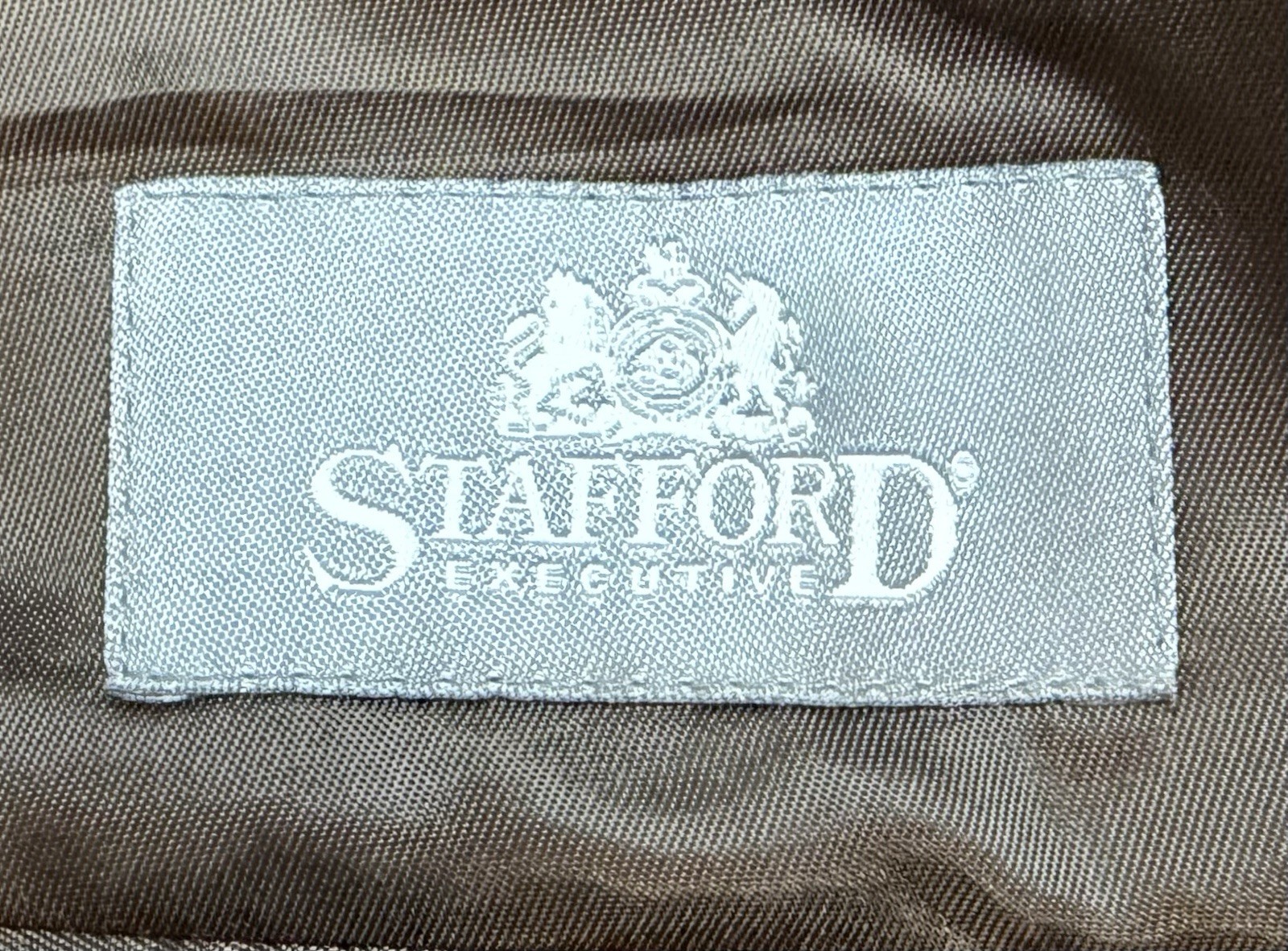 Stafford Executive Blazer Sz 40R Heathered Grays Tweed Wool & Cashmere Blend EUC