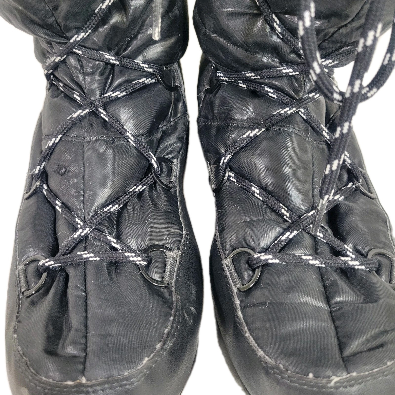 Tecnica The Original Moon Boot Womens 8.5 Black Winter Snow Boots Y2K 2000s