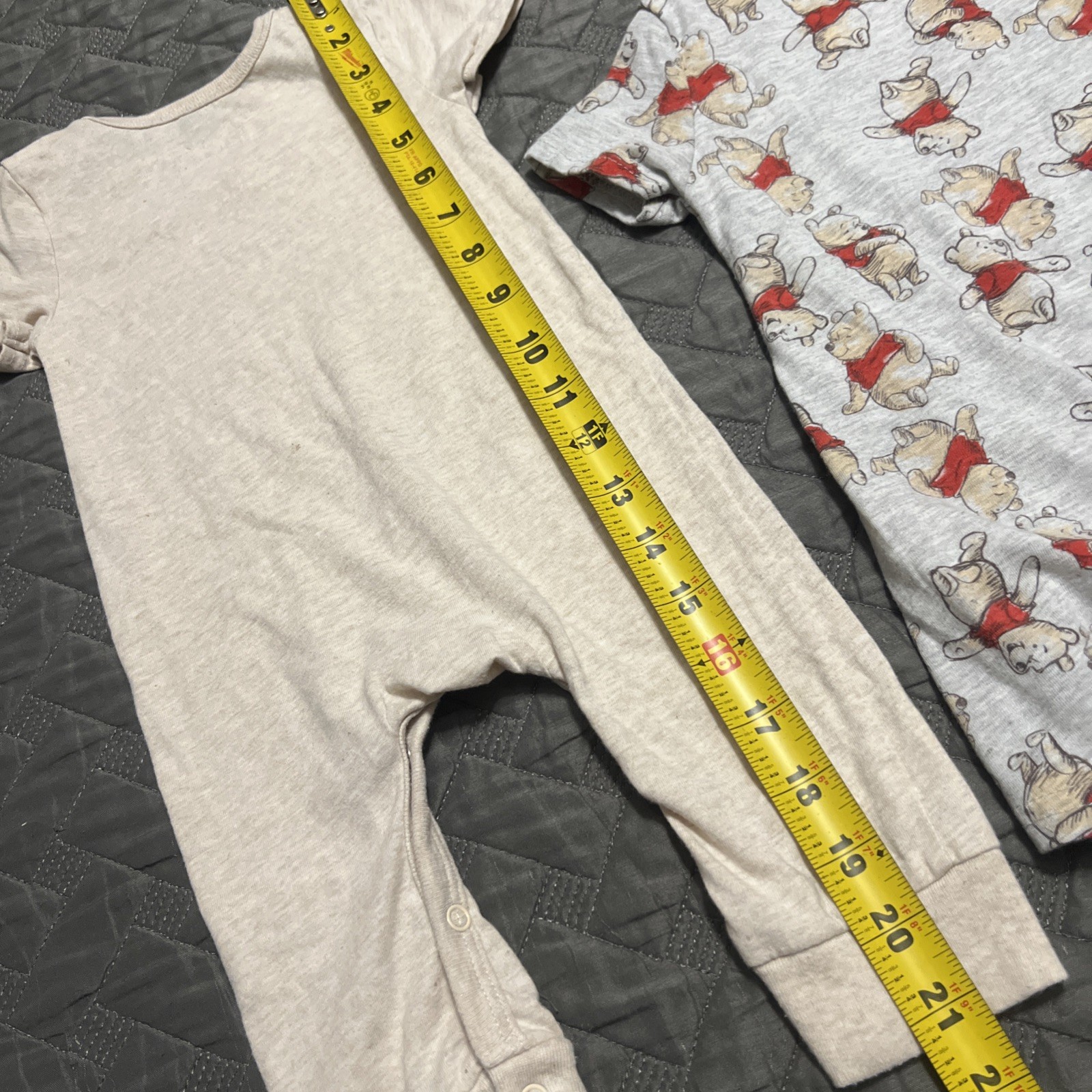 Disney Baby Winnie the Pooh Romper Set Of 2 6-9 Months