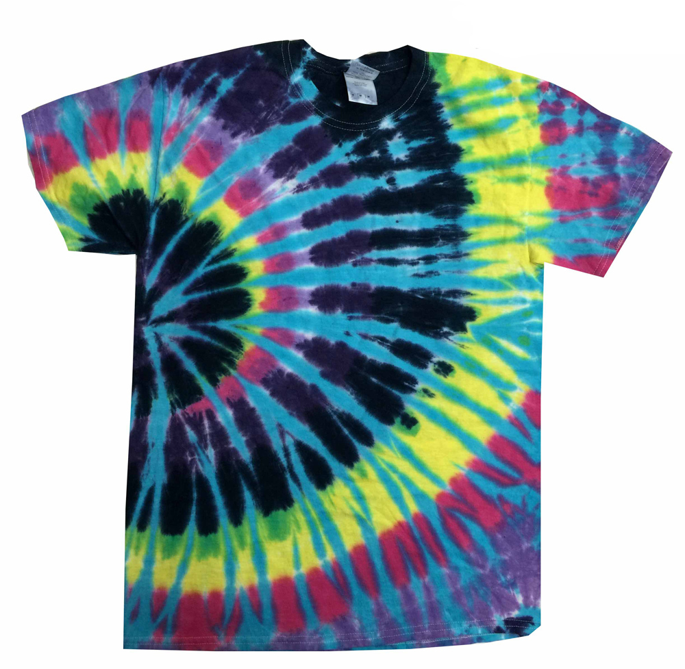 Flashback Tie Dye T-Shirts Kids & Adult 100% Pre-Shrunk Cotton Short Sleeve