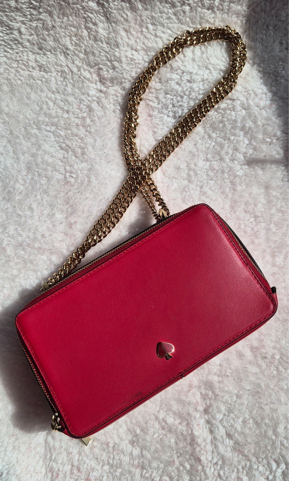 kate spade izzy red crossbody – gold hardware – original dustbag included