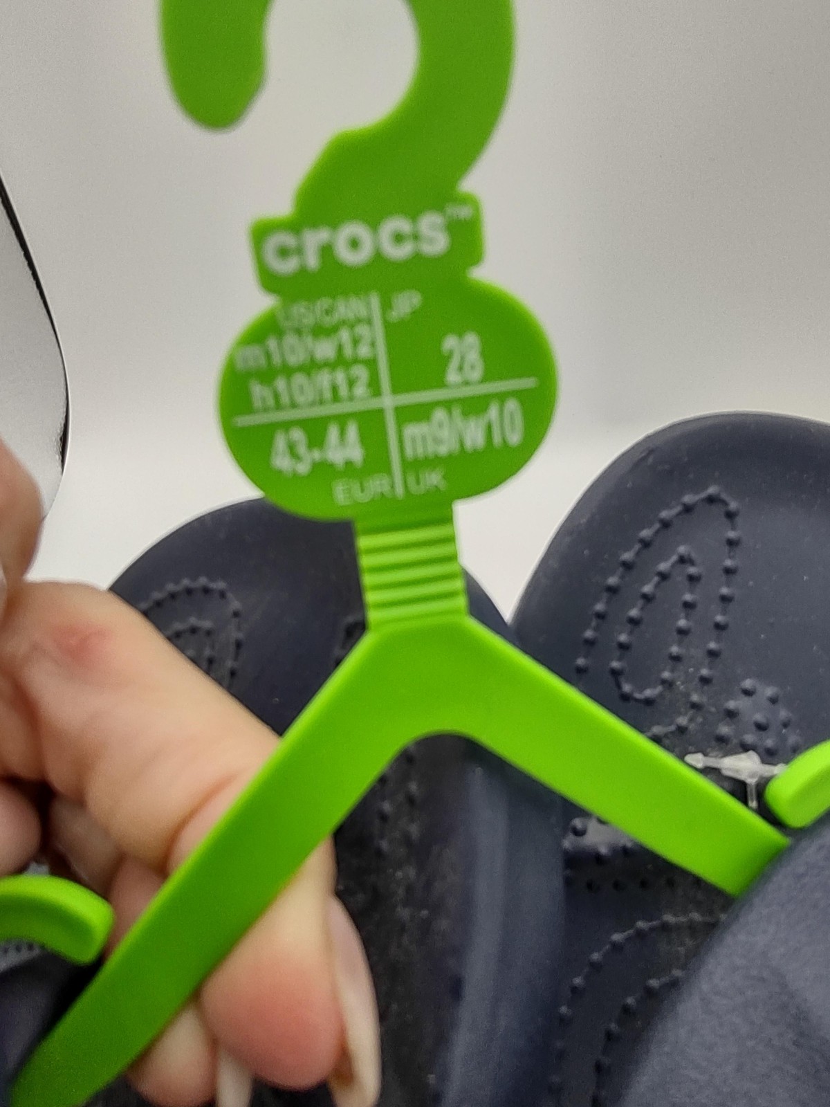 Crocs Shoes Mens Size 10 Blue Baya II Flip Flop Rubber Sandals Comfort Casual