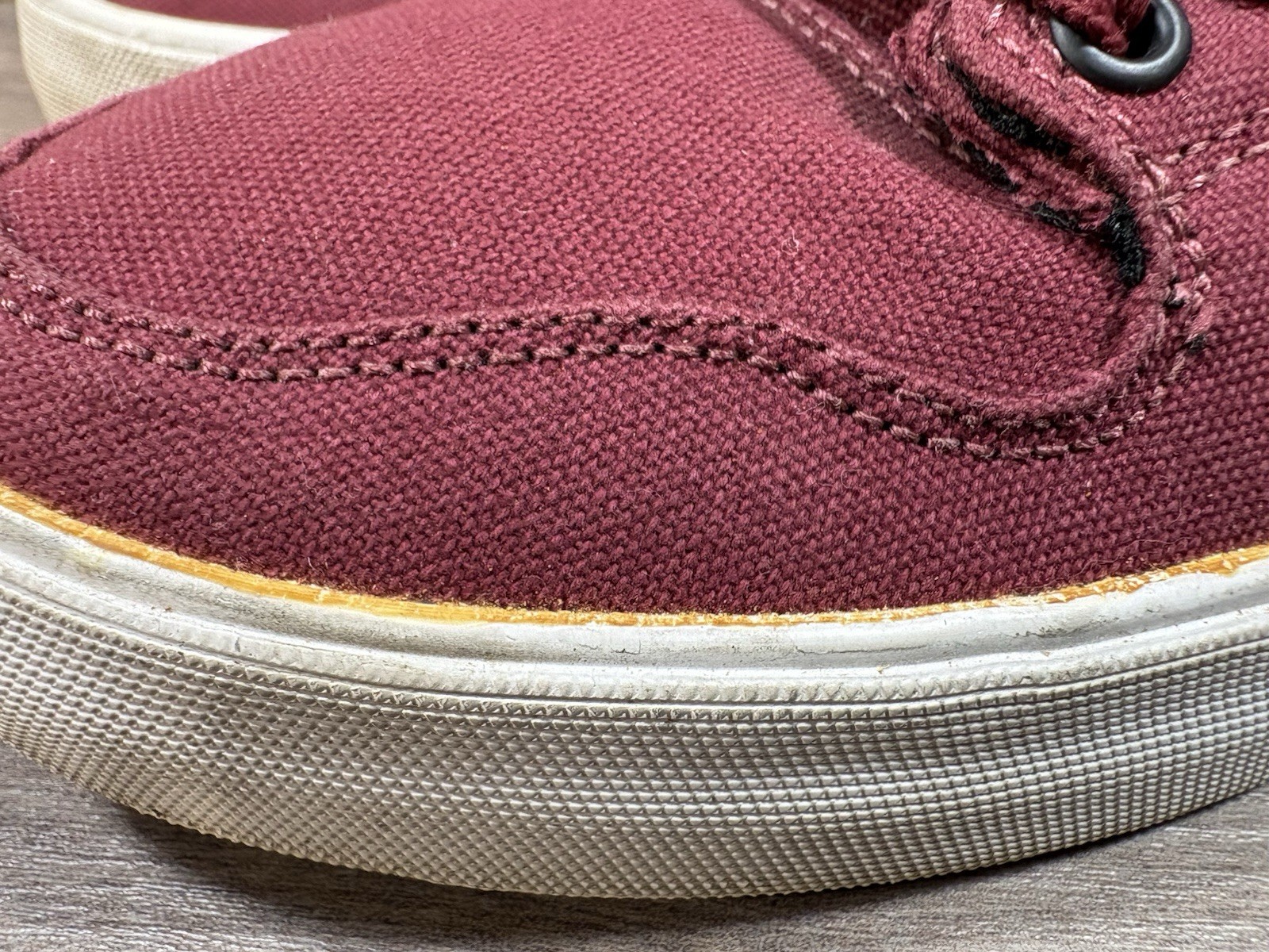 Supra Vaider Canvas Skate S28266 High Top Burgundy Mens Size 11.5 See Descr!