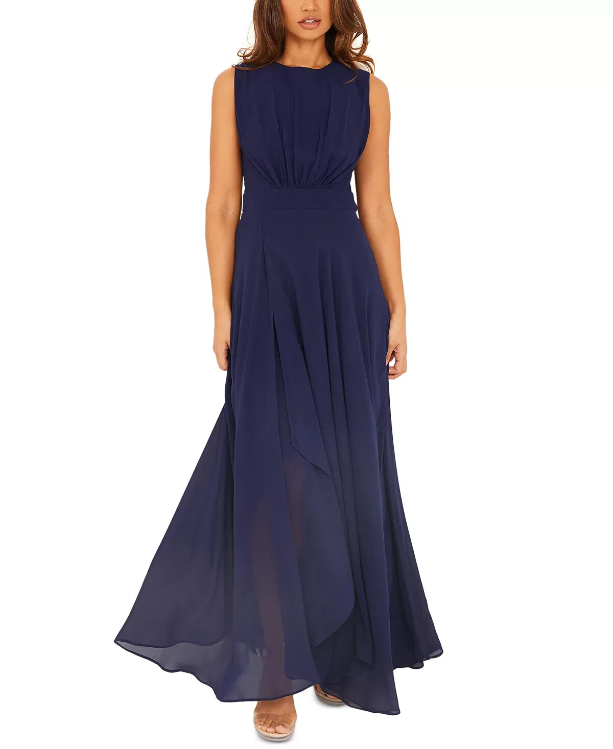 QUIZ Juniors Chiffon Backless Maxi Dress Size 12 # 12A 1384 Blm
