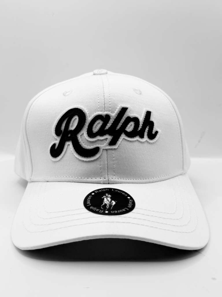 Polo Ralph Lauren “Ralph” Applique Twill Ball Cap Hat White Navy NWT