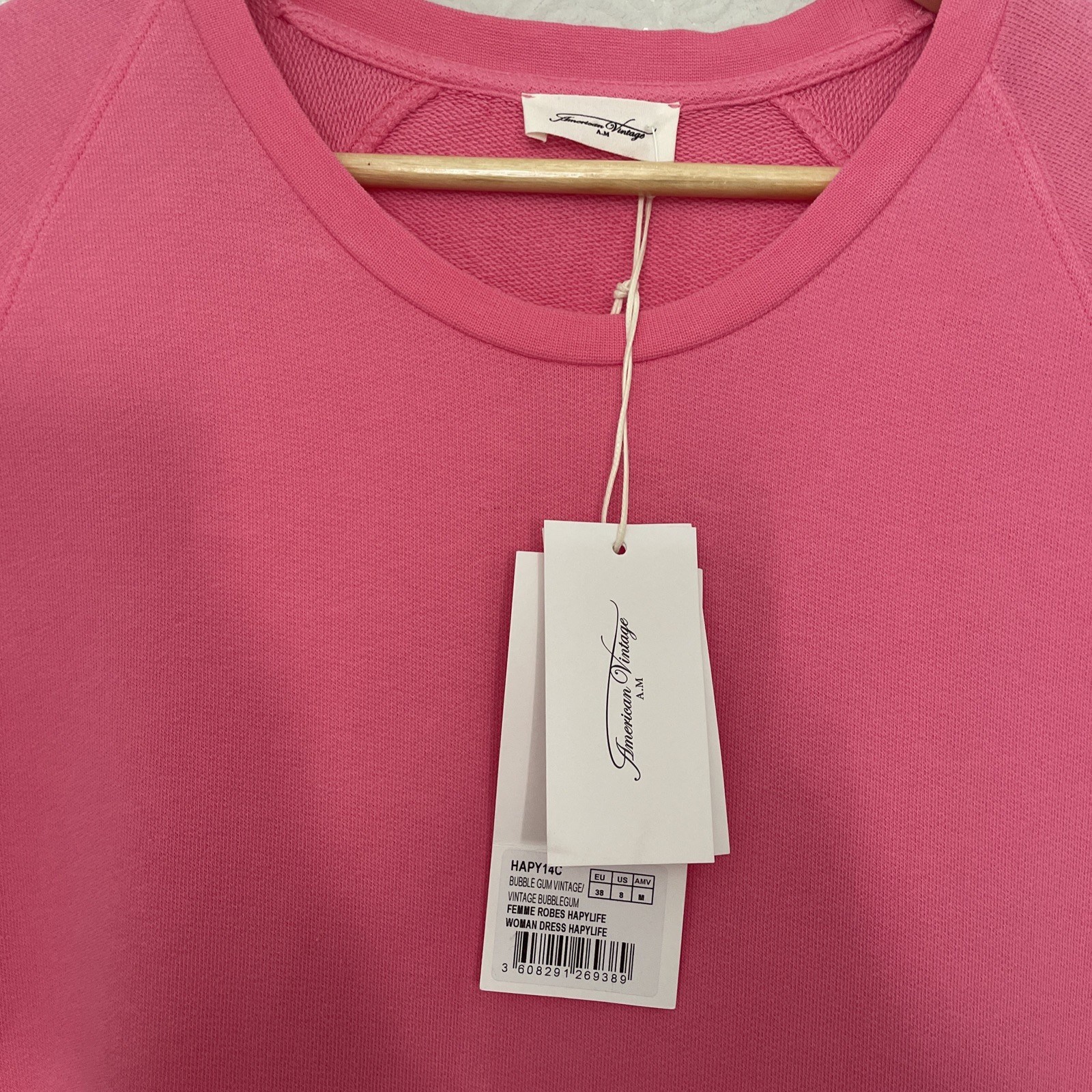 American Vintage Bubblegum Pink Sweater Dress. Size 10. BNWT