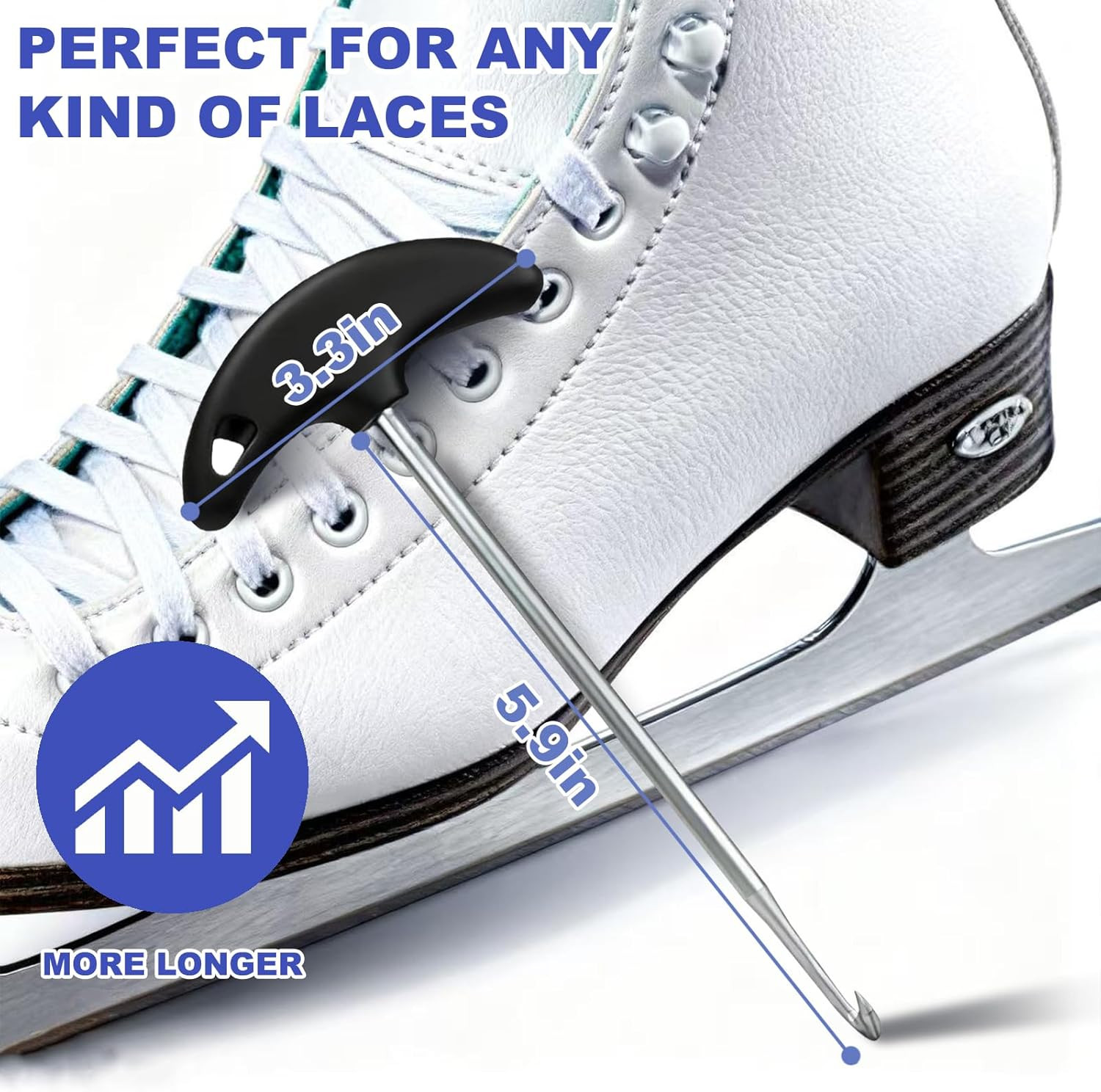 Premium Stainless Steel Lace Tighteners for Hockey and Ice Skates – 2 PCS