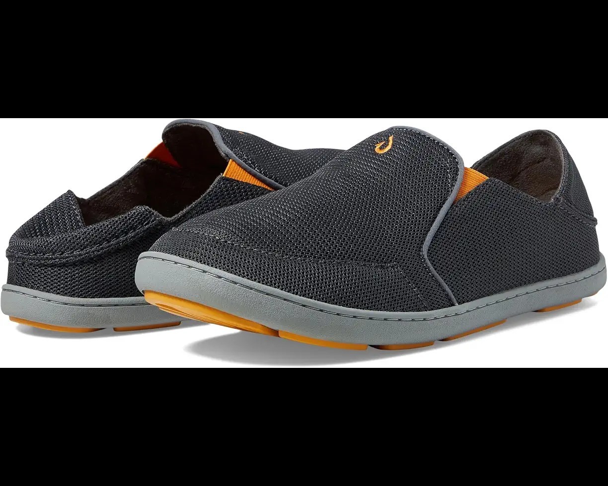 OLUKAI Nohea Mesh Men’s Slip On Sneakers Lightweight Shoes Grey Size 7