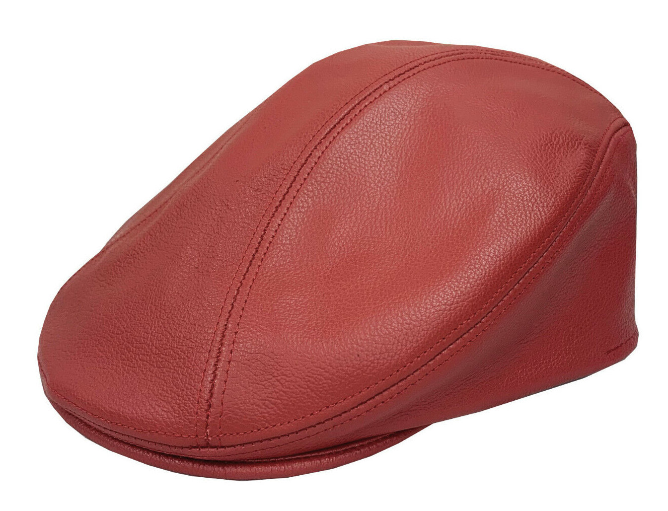 Emstate Genuine Leather Ascot Ivy Flat Cap Made in USA Assorted Colors