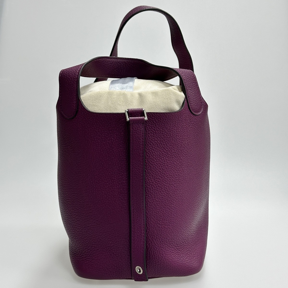 Hermes Picotin Lock 18 Anemone Purple Taurillon Clemence Palladium Hardware