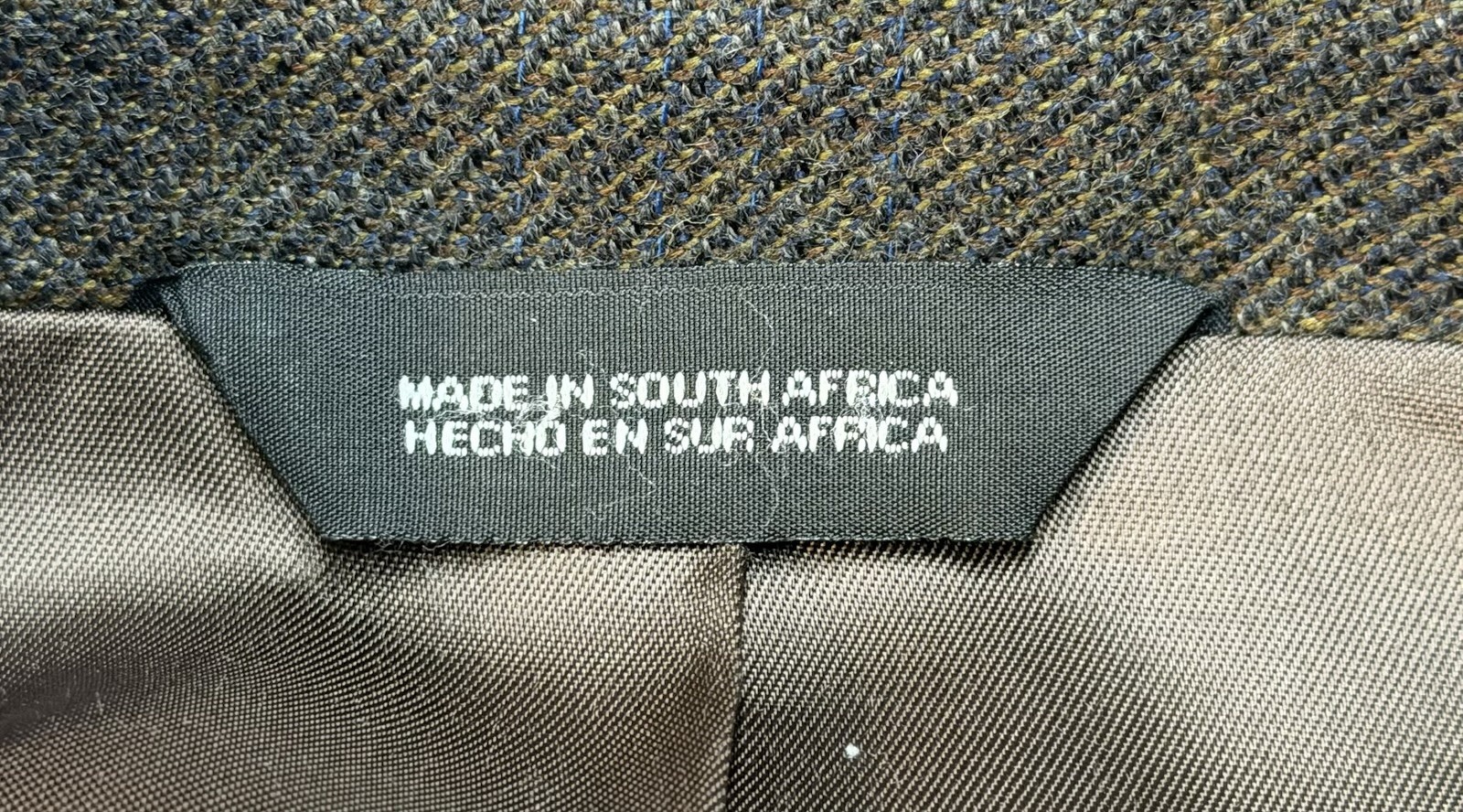 Stafford Executive Blazer Sz 40R Heathered Grays Tweed Wool & Cashmere Blend EUC