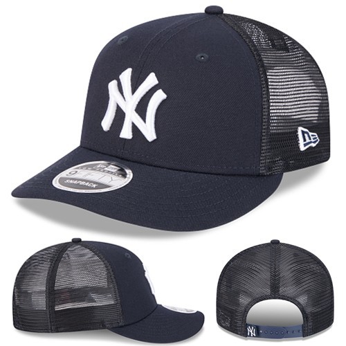 New Era New York Yankees 950 Navy Snapback Hat MLB League Trucker Low Profile