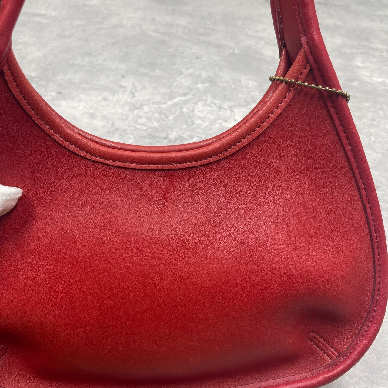 COACH 9027 handbag Ergo leather Vintage red rare