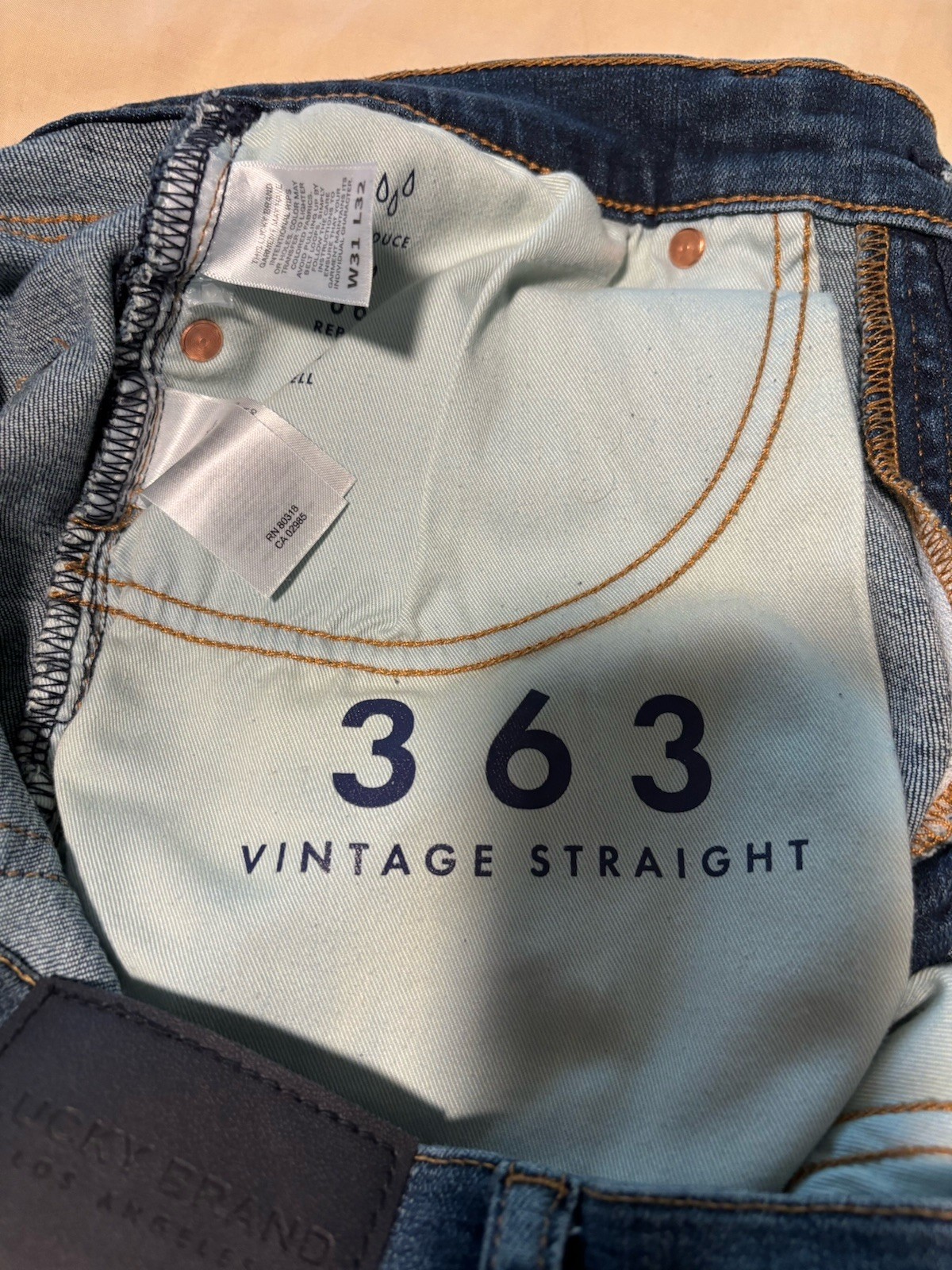 Lucky Brand 363 Vintage Straight 31×32 ( 29.5 Actual Length) Denim