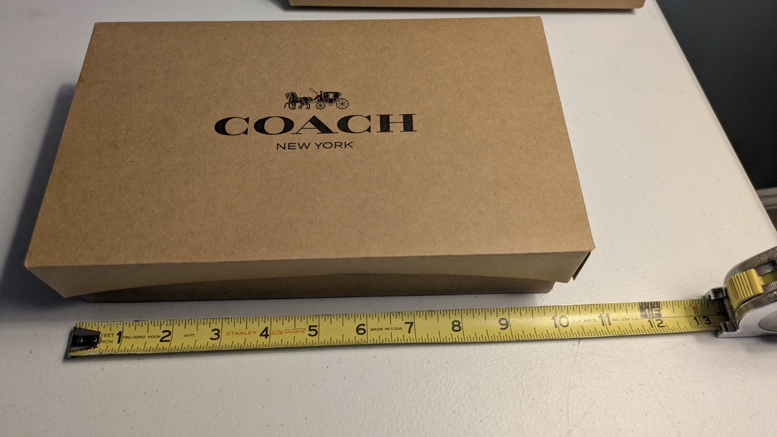2 COACH Small Retail Brown Gift Box 10x6x2 1/2″ NEW Empty