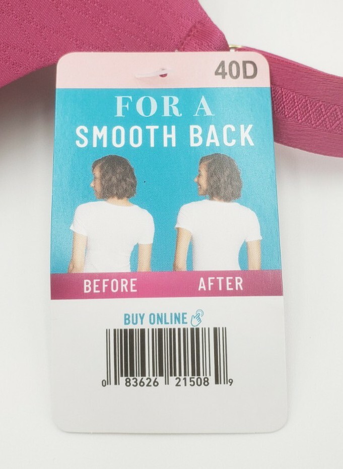 Vanity Fair Radiant Collection 40D Back Smoothing Red New with Tags