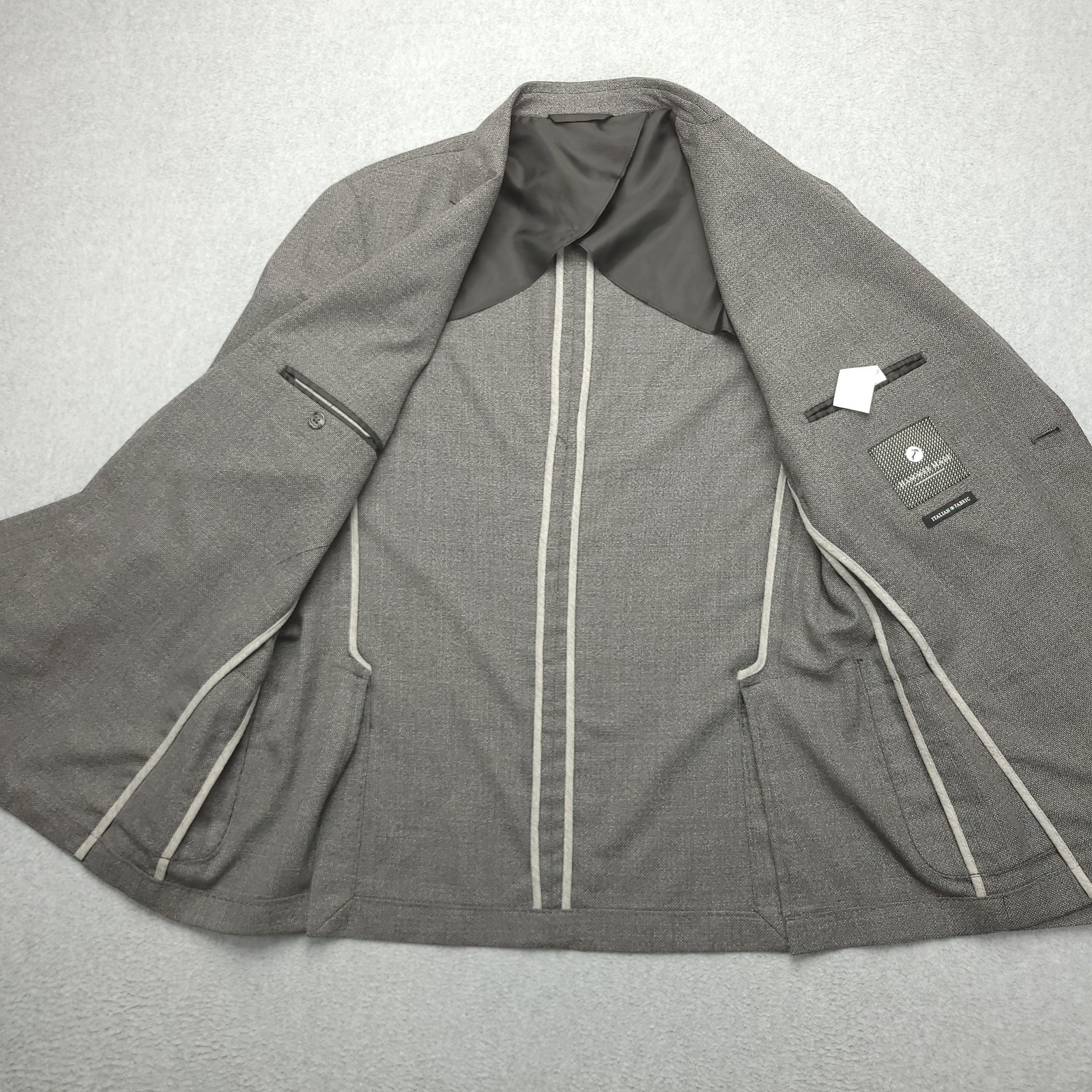 Hammer Made Sport Coat Mens 42 Gray Wool Check Double Vent 2 Button Jacket