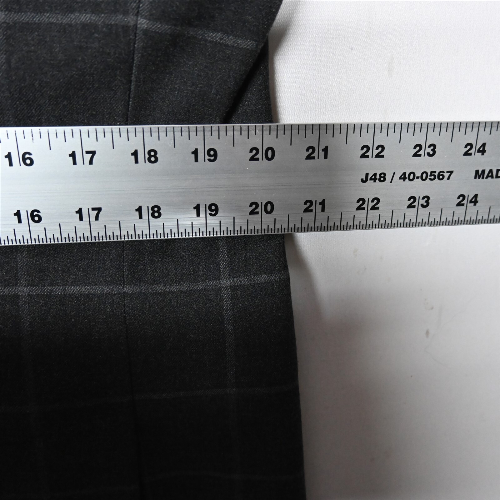 NEW Murano Large Gray Windowpane Slim Fit Mens Jacket Tuxedo Tux Smoking Coat