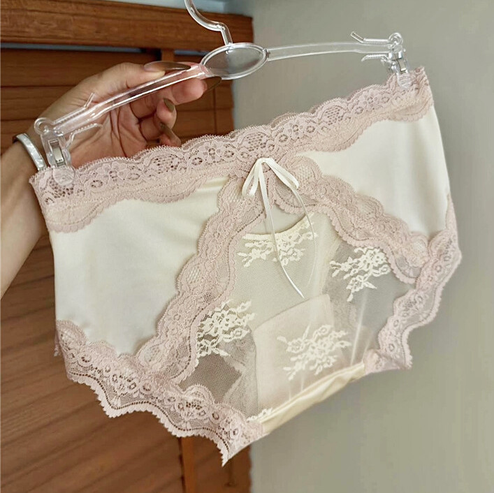 Pack Of 5 Sexy Ladies Womens Satin Panties Lingeries Sheer Lace Underwear Briefs