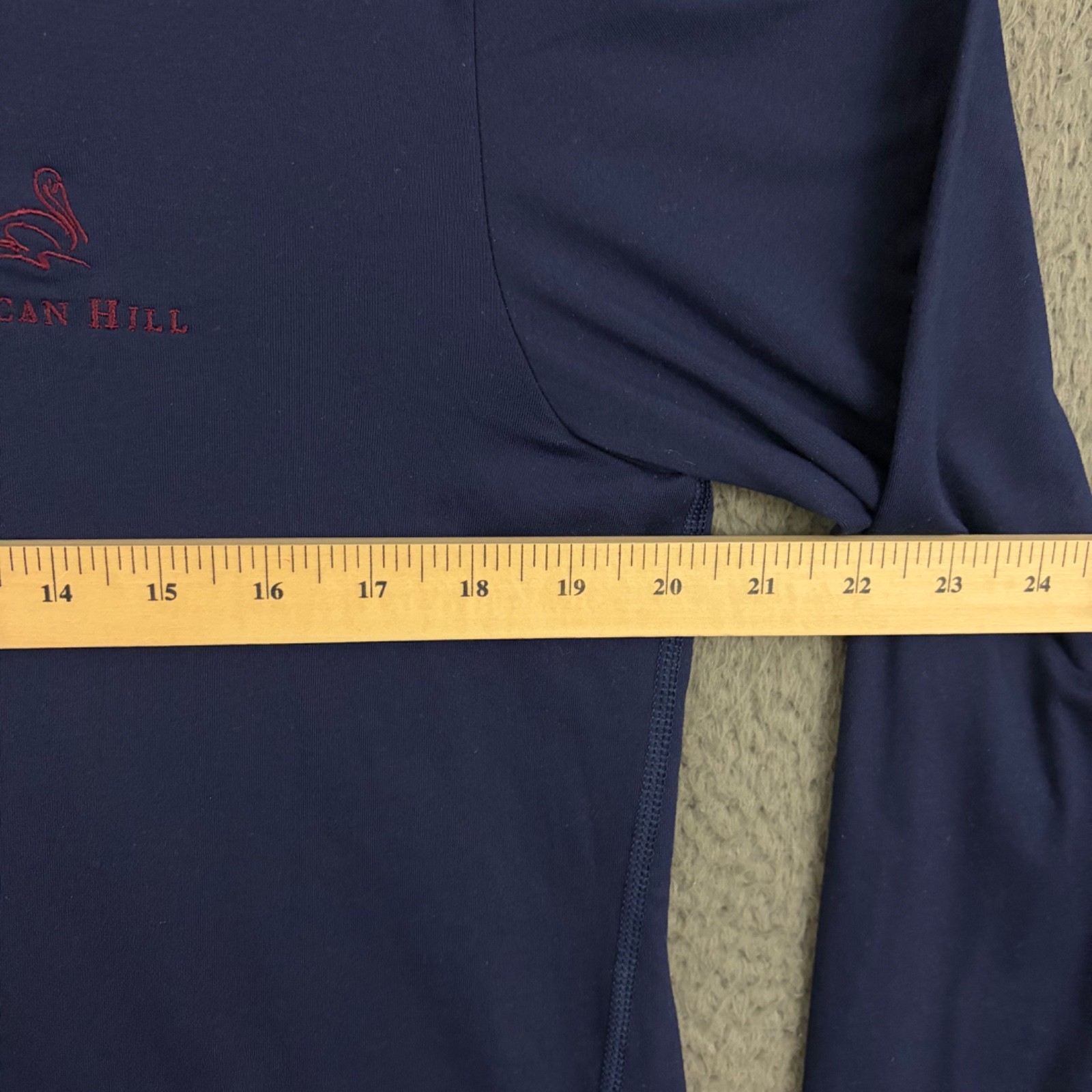 Polo Ralph Lauren Golf Pullover Mens Medium Navy Blue Preppy Long Sleeve Logo