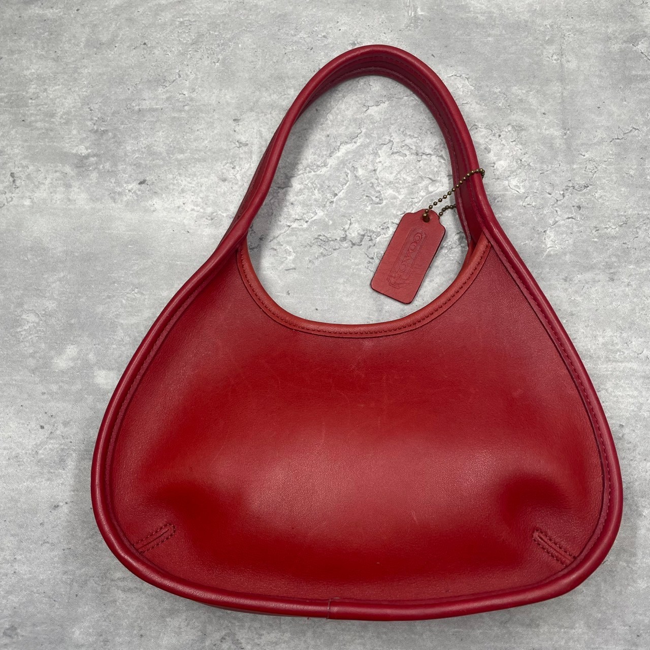 COACH 9027 handbag Ergo leather Vintage red rare